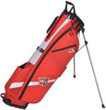 Wilson Staff Golf Bag, Feather Golf Stand Bag, Carry bag, Red/White, Integrated stand - Image 2