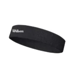 U WILSON HEADBAND BLACK OS