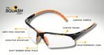LUNETTES SQUASH BLACK ORANGE - Image 3