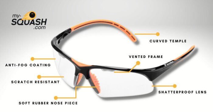 LUNETTES SQUASH BLACK ORANGE - Image 3